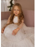 Dotted Tulle Flower Girl Dress Birthday Girl Dress